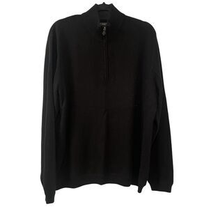 JWN Men's 100% Cashmere Quarter-Zip Pullover Sweater Large